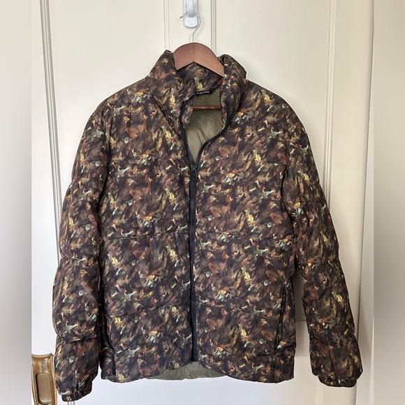 Zara Women’s Camouflage Puffer Jacket Coat Size Small - Picture 1 of 12